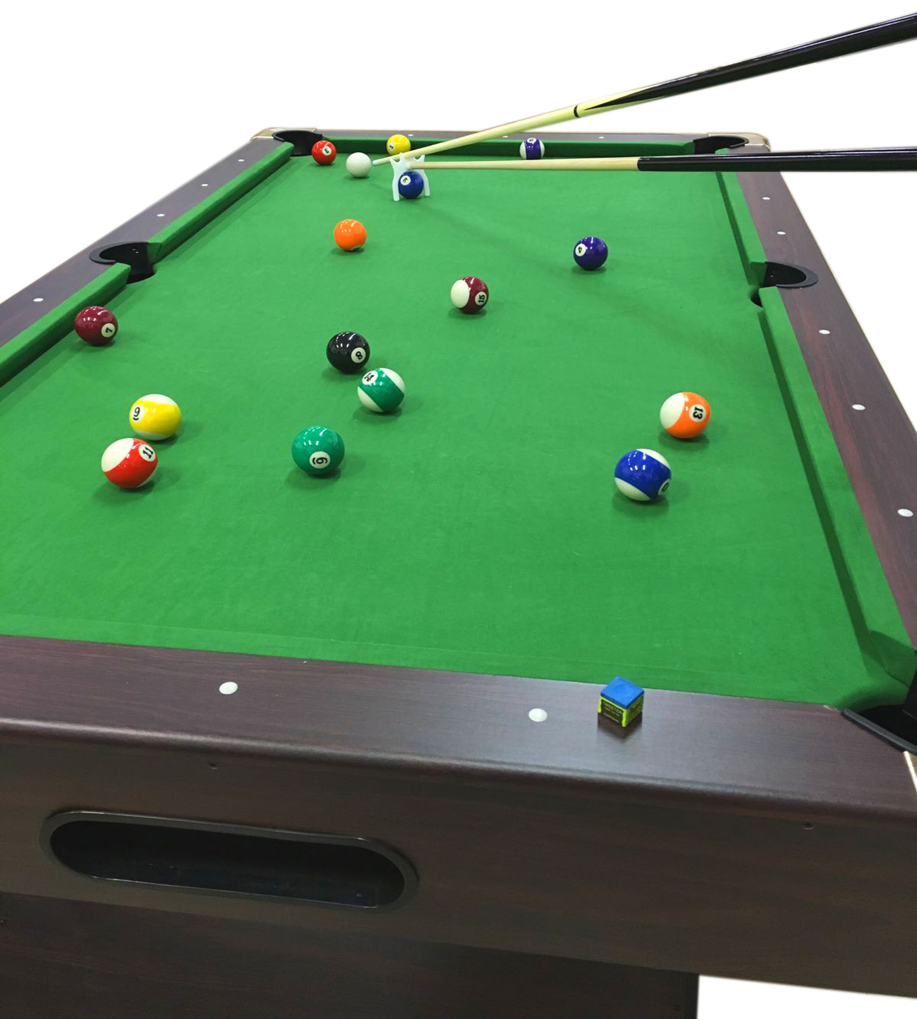 7 Feet Billiard Pool Table Mod Green Season Snooker Full Set