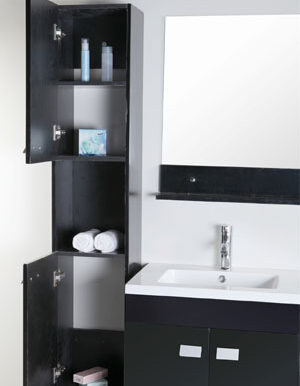 Mobile Bagno 120 cm Colonne e doppio lavabo inclusi - Elegance - Image 7