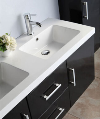 Mobile Bagno Arredo Bagno 120 cm Colonna e doppio lavabo inclusi - Malibu' - Image 4