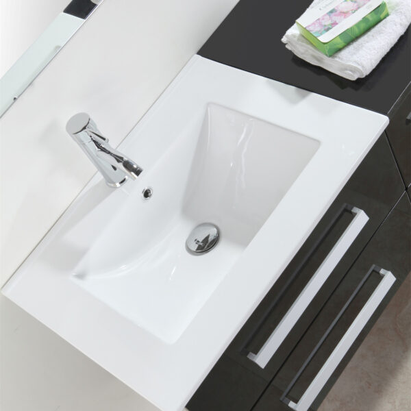 Mobile Bagno Arredo Bagno 150 cm Doppio lavabo incluso - Rome - Image 5