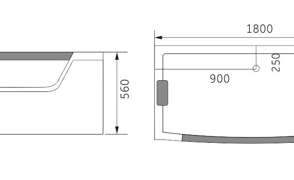 Vasca idromassaggio per 2 persone 180 X 90 cm - Privilege - Image 8