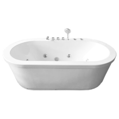 Rio - weiße Freistehende Whirlpool-Badewanne – Bild 2