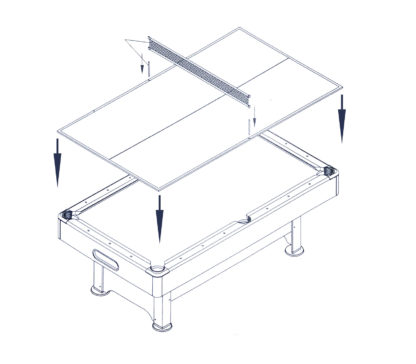 Sirio - 2 in 1 Billardtisch 7 FT und Tischtennisplatte - Image 7