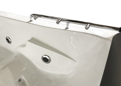 Lulu - Whirlpool Badewanne weiß 175 x 132 cm mit Farbtherapie – Bild 6