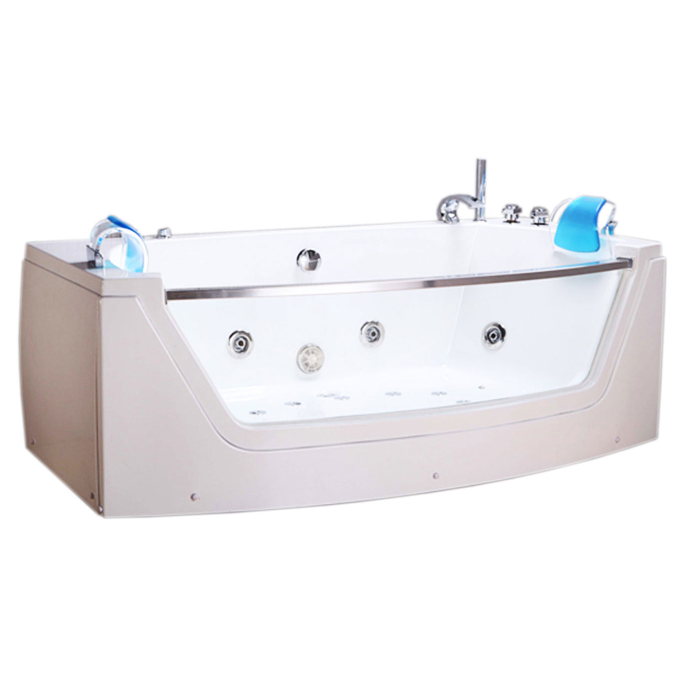Privilege - Whirlpool Bathtub white for 2 persons 180 x cm -