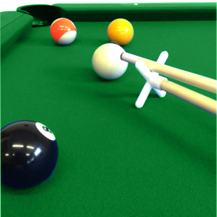 8 FT Pool Table Billiards Full Optional - Vintage Green