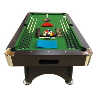 7Ft Pool Table Billiard Green m Rich Green Became a Dinner Table with Container Benches 